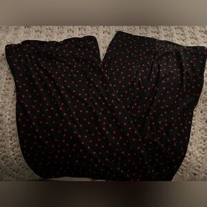 Urban Outfitters Black Dress with Red Hearts